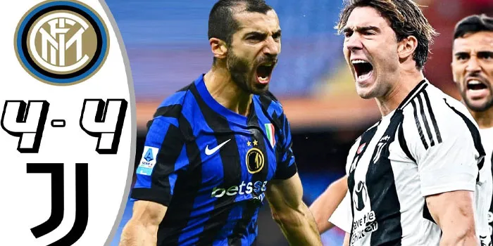 Liga Italia - Inter Milan Vs Juventus Kedua Tim Harus Berbagi Poin Usai Bermain Imbang 4-4