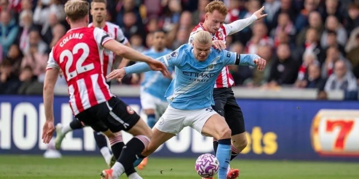Haaland Kembali Jadi Penentu, City Amankan Kemenangan Tipis di Markas Brentford